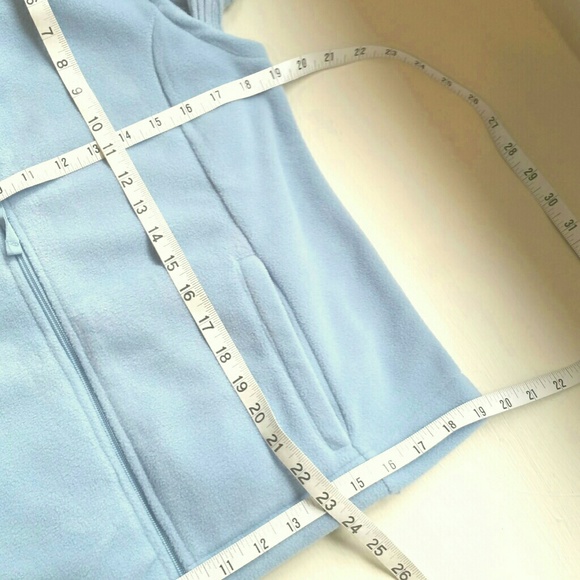 Fleece Vest/Turtleneck Set, Lt. Blue, Sz M - Picture 4 of 7